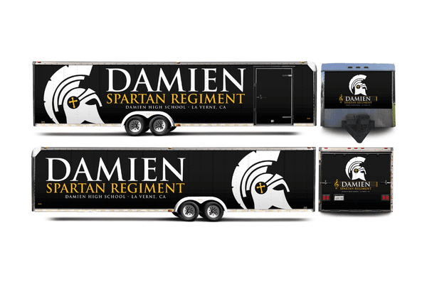 School Trailer Wrap by Gatorwraps