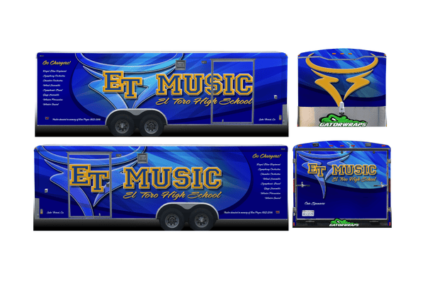 School Trailer Wrap by Gatorwraps