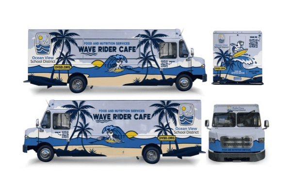 Ocean View School District Vehicle Wrap by Gatorwraps
